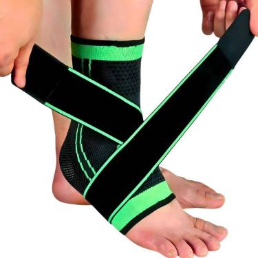 Imagem de Tornozeleira Ortopédica Ajustável Anatômica Alta Compressão