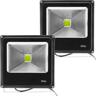 Imagem de Kit 4 Refletores Led Holofote Externo Jardim Muro 20w Verde