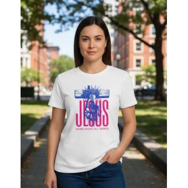 Imagem de Camiseta Blusinha Feminina Tshirt Gospel Cristã Religião Fé - Religião