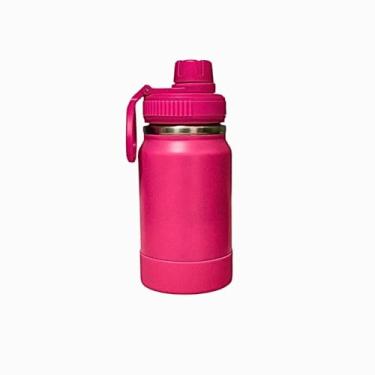 Imagem de Garrafa Térmica Infantil 350ml Aço Inoxidavel Duplo Isolamento Térmico Tampa de Segurança Anti Vazamento Base Antiderrapante Livre de BPA (Pink)