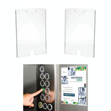 Imagem de KIT 2 Porta Folhetos Display A4 Modelo Office com Fundo e Janela infer