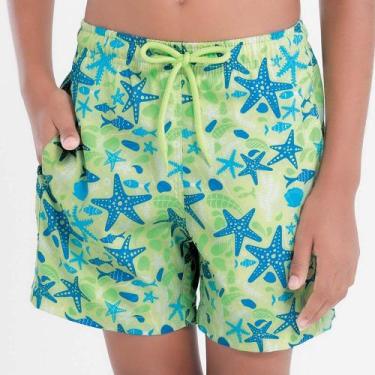 Imagem de Shorts infantil estampado estrela do mar - MASH