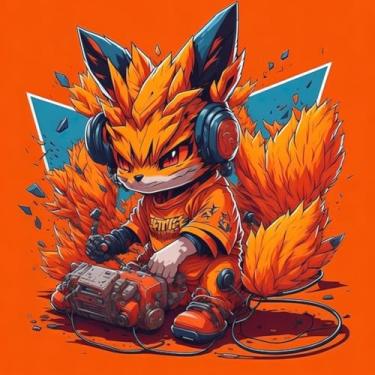 Imagem de Adesivo de Parede Estilo Anime Monstros Fofinhos para Quarto Infantil - Decorativo Colorido 50x50cm