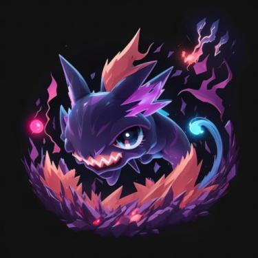 Imagem de Fynra Adesivo de Parede Estilo Anime Monstros Fofinhos Decoração Infantil Colorida 50x50cm