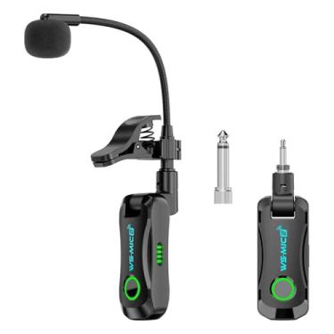 Imagem de menolana Microfone para instrumento com alcance de 30 metros, transmissão estável e receptor/transmissor de alta sensibilidade para orquestras profissionais.