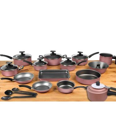 Imagem de Conjunto Panelas 17 Pc Antiaderente  Panela Pressão