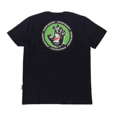 Imagem de Camiseta Santa Cruz Screaming Hand Insignia - Preto-Masculino