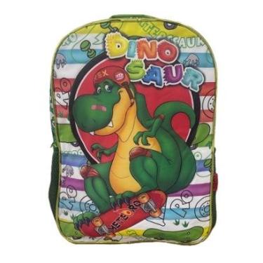 Imagem de Mochila De Costas Infantil Criança Unissex Escolar Dinossauro Dino-Unissex