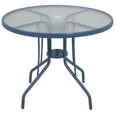 Imagem de Mesa para Jardim com Tampo de Vidro Redonda Noronha Bel - Bel Fix, Cin