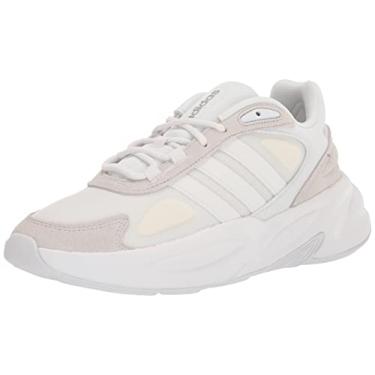 Imagem de adidas Tênis de corrida masculino Ozelle, Branco/Cinza Um, 10.5