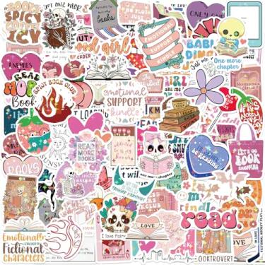 Imagem de Adesivos Kindle com 126 peças, adesivos engraçados de livros para leitores, adesivos de vinil de Booktok picantes para laptop, iPad, leitor de e-book, garrafa de água, meninas, holográfico, à prova