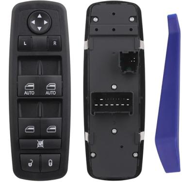 Imagem de Window Switch Driver Side Power Control Button Compatible with 2012-2014 Chrysler Town & Country, for Dodge Grand Caravan/Ram1500 2500 3500 Replacement OEM 68298866AA DWS1711, Double Auto Blue light