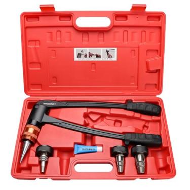 Imagem de WENGART Kit de ferramentas de expansão Pex Cabeças de expansão de rotação automática com 3/20.3 cm, 1/2 '', 3/10.2 cm, 2.5 cm, compatível com o sistema de tubos de expansão PEX padrão F1960