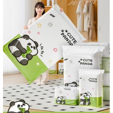 Imagem de Sacos de armazenamento a vácuo Panda para roupa de cama, sacos de vedação de 50 x 70 x 30 cm para edredons, cobertores, roupas e travesseiros - Solução para economia de espaço, GG, 1 pacote
