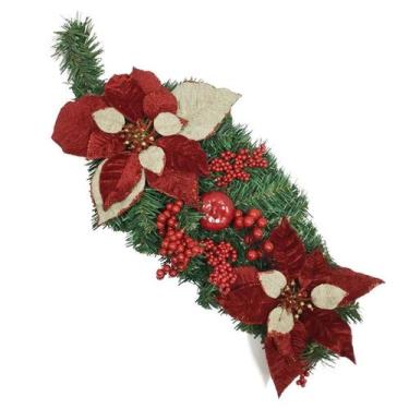 Imagem de Enfeite decorativo porta c/ fruta e flor 60cm - niazitex, Único