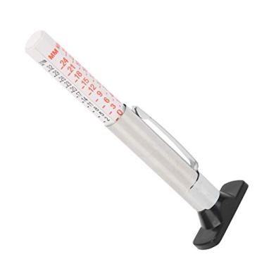 Imagem de Testador Universal de Bastão de Pneos de Pneus, Medidor de Profundidade de Pneu Portátil Com Régua de Medição Cilíndrica, Faixa de Medição de 0-25mm, Aço (Homocromia conectada e