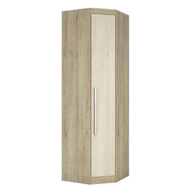 Imagem de Guarda Roupa Modulado Canto Oblíquo 1 Porta 3 Prateleiras