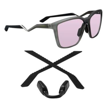 Imagem de Biyxpiv Kits de borracha de substituição para protetores de nariz para óculos Oakley Enigma Mass OX8191, Kit de borracha com almofada de nariz de ponte baixa