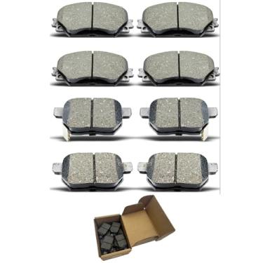 Imagem de Conjunto de pastilhas de freio para 2009-2010 para Pontiac Vibe, 2008-2015 para Scion xB, 2009-2011 2014-2019 para Toyota Corolla, 2009-2013 para Toyota Matrix D1210 D1354 8PCS Pastilhas de freio de