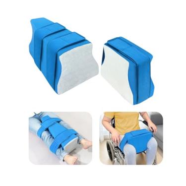 Imagem de KAAMOS Almofada de abdução de quadril, separador de joelho em cunha, travesseiro ortopédico para cirurgia de quadril 2 em 1, kit de substituição HIPS após cirurgia com alças ajustáveis, almofadas de