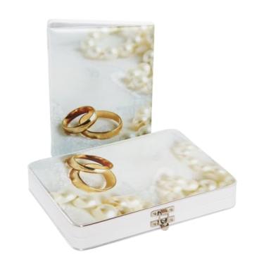 Imagem de Álbum Maleta Enlace Casamento Pérolas Para 60 Fotos 15x21