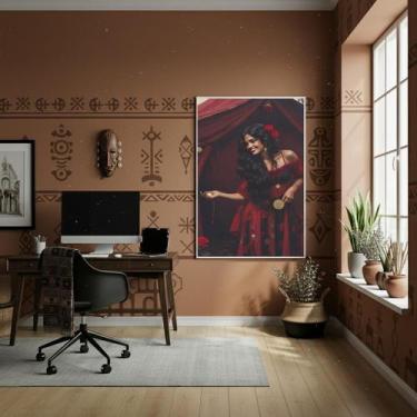 Imagem de Quadro Decorativo Maria Padilha Dama Da Madrugada - 70X50Cm - Quadros 