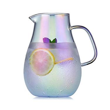 Imagem de Jarros Bonito Jarro de Água Fria Jarra de Suco Doméstico Filtro Jarro de Chá Jarro multiuso com tampa 1500 ml (Cor: Tamanho da cor: 8 * 19,8 * 9,1 cm)