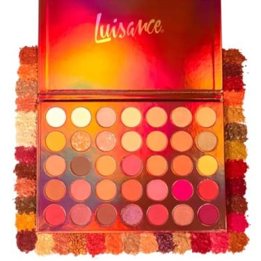 Imagem de Paleta De Sombras 35 Cores Vibrantes Alta Pigmentação Tonalidades Vibrantes Incluindo Tons Opacos e Cintilantes