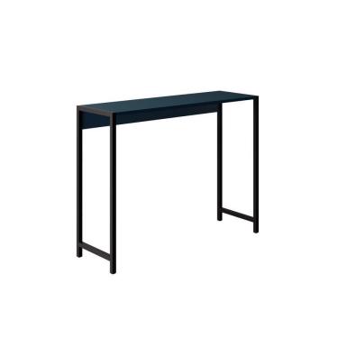 Imagem de Aparador Estante Estilo Industrial Metalão E Mdf 94Cm Azul