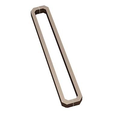 Imagem de Maçaneta deslizante de porta de celeiro de aço inoxidável, interior moderno e exterior maçaneta de porta frontal push pull níquel escovado, para escritório de vila (cor: ouro, tamanho: 120 cm (47 pol