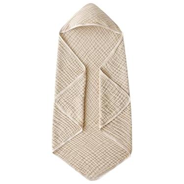 Imagem de Toalhas de banho para bebês com capuz | Toalhas de banho de algodão de 89 x 89 cm - Roupão de banho unissex de secagem rápida para 0-3 anos de idade, hora do banho, chuveiro, spa, , praia, viagem