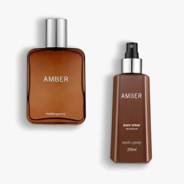 Imagem de Kit Amber Fragrância e Desodorante Corporal - Mahogany