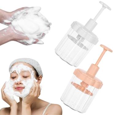 Imagem de ABOOFAN 2 peças de espuma para lavagem facial, garrafa de espuma para shampoo, sabonete corporal, limpador facial, borbulhador, portátil, dispensador de plástico para cuidados com a pele