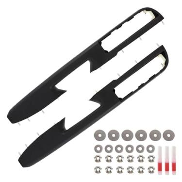 Imagem de YZQPNB Apoios de braço de porta compatíveis com Chevy Silverado Tahoe Suburban 2010-2014, GMC Sierra Yukon, preto, lado esquerdo e direito do passageiro