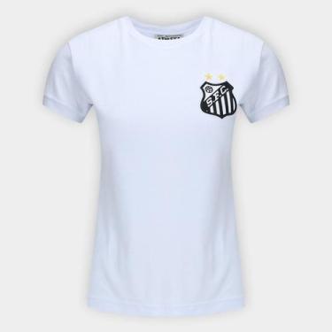 Imagem de Camisa Retrô Santos 1969 Athleta Feminina, Branco, M