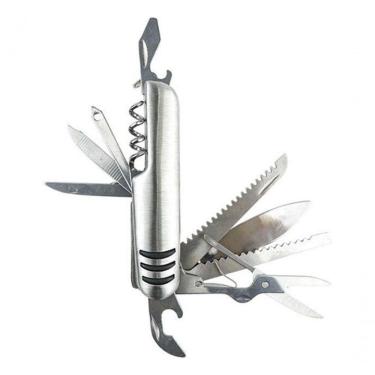 Imagem de Canivete Multifuncional Tático 11 Funções Bolso Inox