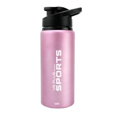Imagem de Garrafa Squeeze Alumínio Brilhante Com Trava 750ml Academia Vg+ Rosa
