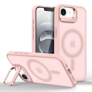 Imagem de Capinha Capa Case tecnológica Premium Para Phone 16e - 6,1 polegadas - Anti impacto e proteção para câmeras com suporte retrátil e acabamento Micro-Mate Fosco que repele marca de dedos