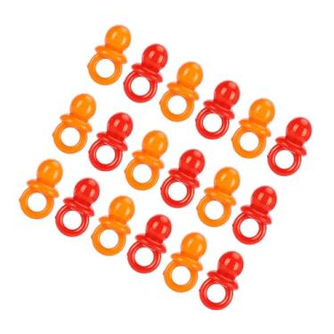 Imagem de Cryfokt Chupeta Acrílica Mini Brinquedos Coloridos para Decoração de Festa de Aniversário de bebê 100 Peças, Adequada para Bebês e Crianças, Transparente e Brilhante (mistura de cores sólidas)