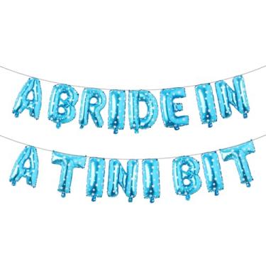 Imagem de A Bride in A Tini Bit Balões de letras para decoração de festa de despedida de solteira com tema de Martini Espresso (A BRIDE IN A TINI BIT Blue Star)