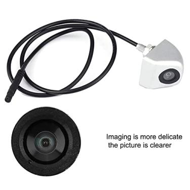 Imagem de Luqeeg Câmera de Visão Traseira CCD de Carro à Prova D'água Com Luzes LED para Assistência de Estacionamento Universal (Prata)