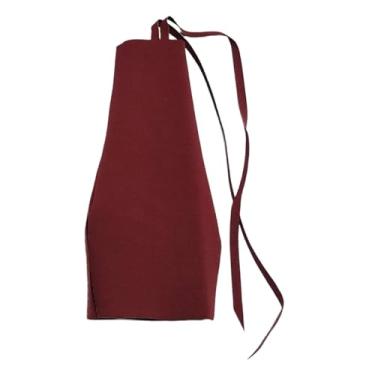 Imagem de Esquirla Vestido feminino em escala 1:6, roupa feminina casual e elegante com saia justa ao corpo, Vermelho Escuro