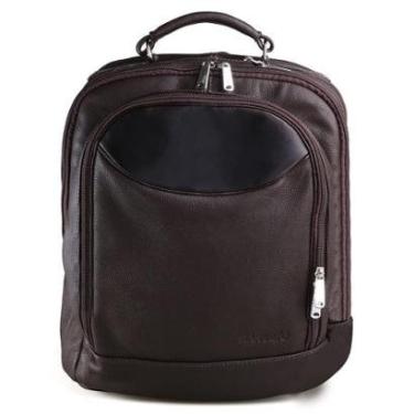 Imagem de Mochila de Couro Executiva Impermeável Masculina Rafarillo-Masculino