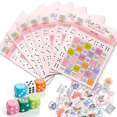 Imagem de KACIOLA STUDIO 24PCS Book Club Dice Game, Reading Group Book Club Icebreaker Meeting Party Games Activity Discussion Cards for Girl's Night Booklovers Gifts