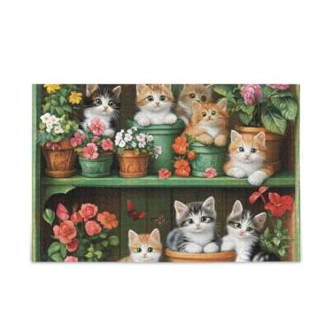 Imagem de Quebra-cabeças verdes de 500 peças de madeira e papel, jogos de quebra-cabeça para adultos