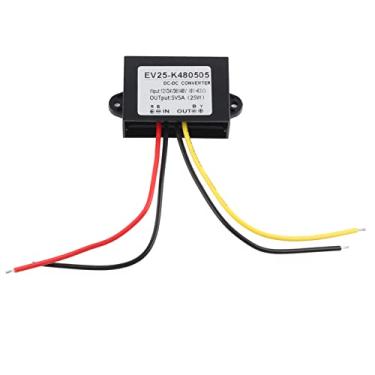 Imagem de Hyuduo Conversor Step Down DC DC Converter, 12V/24V/36V/48V a 5V 5A Módulo de Fonte de Alimentação Step Down para Tela LED de Carro, Ventilador, Câmera, Motor, Roteador