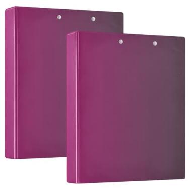 Imagem de Pasta organizadora de receitas à prova d'água gradiente vermelho rosa, fichário de 3,8 cm com bolsos para papel A4, fichário prático de emergência familiar