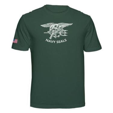Imagem de Camiseta Navy Seals USA Cor:Verde MusgoTamanho:M - Tritop Camisetas, V