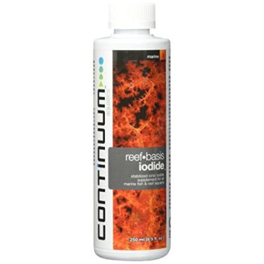 Imagem de Continuum Aquatics Suplemento líquido de iodeto iônico Reef Basis para peixes marinhos e aquários de água salgada de recife, 250 ml