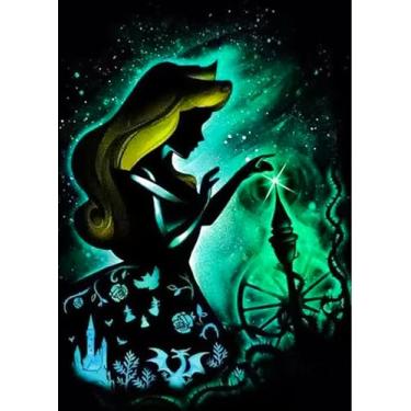 Imagem de JYLMOOD Kits de pintura de diamante de desenho animado para adultos, kits de arte de diamante 5D para iniciantes, faça você mesmo, broca completa, strass, com ferramentas, acessórios para decoração de